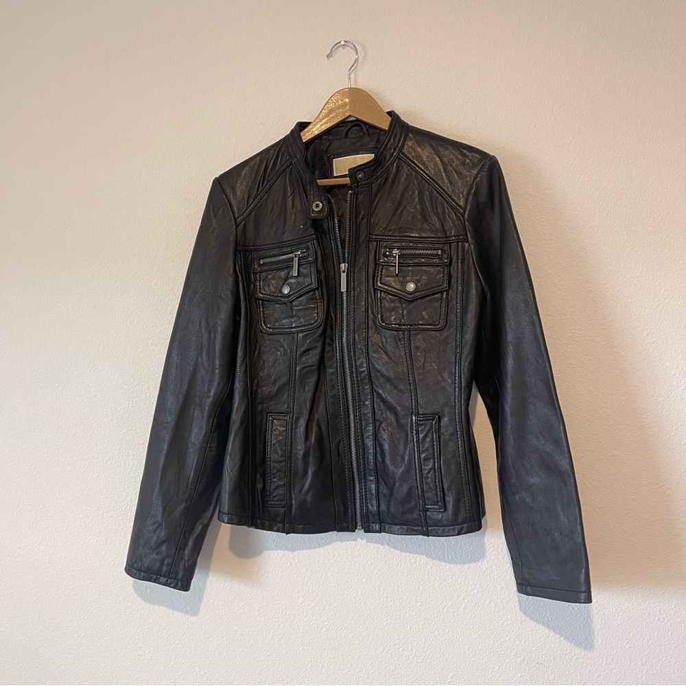 Michael Kors Black Leather Jacket